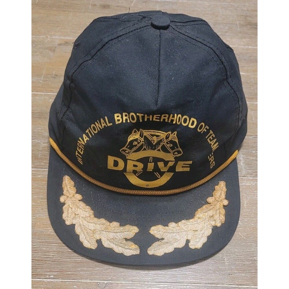 Vintage International Brotherhood of Teamsters Drive AFL CIO Snapback Hat Roped